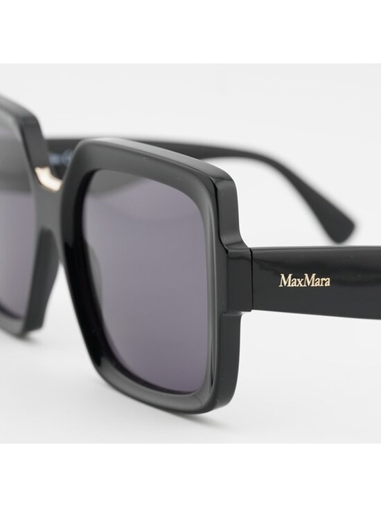 Max Mara ERNEST MM0088 01A Sunglasses Black Square Frame, Smoke Lenses main image 7